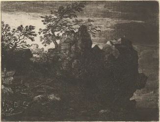 The Large Rock at the River, 17th century