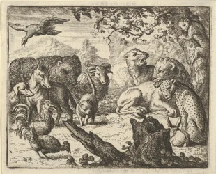 The Lion Announces a Durable Peace to the Animals