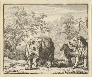 The Lion Frees the Bear and the Wolf, 1650-75