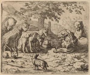 The Lion Seeks Advice, probably c. 1645-1656