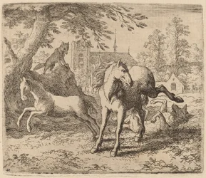 The Mare and the Wolf, probably c. 1645-1656