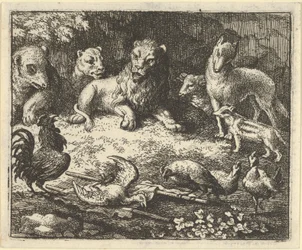 The Rooster Accuses Renard of Murdering his Chicken, 1650-75.