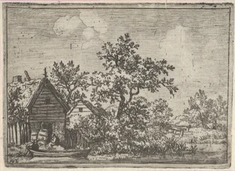 The Two Barrels Before a Hut
