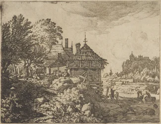 The Two Boats Approach a Hut, 17th Century