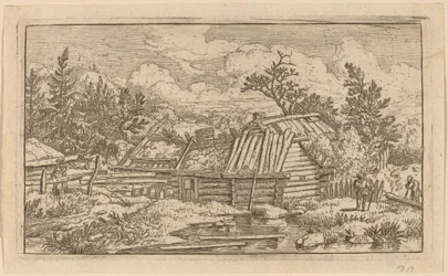 Two Beams Floating in the Water