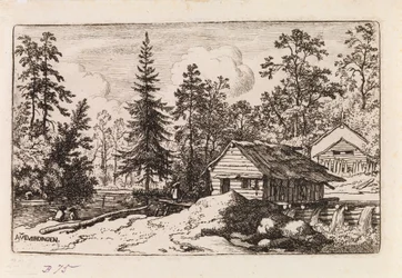 Woman Looking towards a Boat