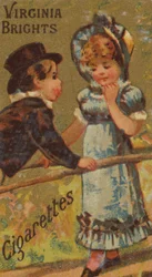 From the Girls and Children series promoting Virginia Brights Cigarettes for Allen & Ginter
