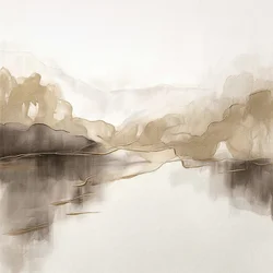 Abstract Mountain Reflections