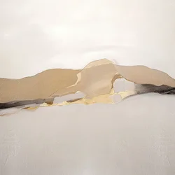 Golden Abstract Landscape
