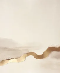Golden Abstract Landscape
