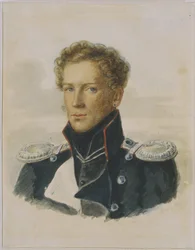 Sergey Lanskoy 1789-1832, Officer of the Chevalier Guard
