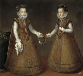 The Infantas Isabel Clara Eugenia and Catherine Michelle of Spain