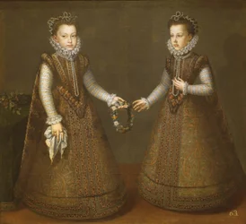 The Infantas Isabel Clara Eugenia and Catalina Micaela