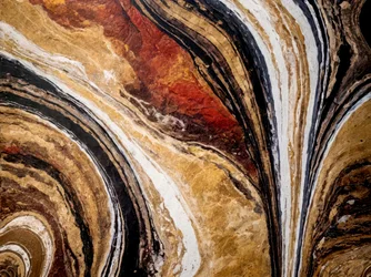 Abstract Gold Stone Flow