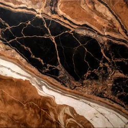 Black Gold Marble Flow
