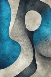 Blue Grey Organic Flow