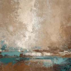 Earthy Teal Horizon