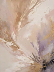 Golden Fluid Abstract