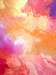 Golden Pink Abstract Flow