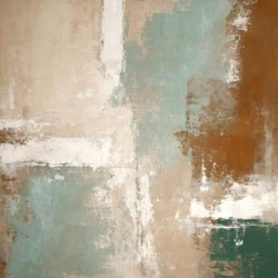 Muted Earthy Teal Abstract