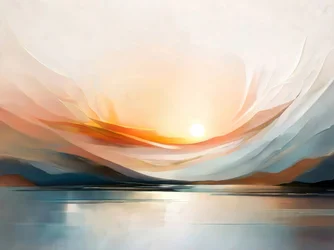 Serene Abstract Sunrise