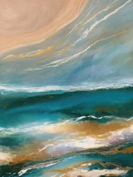 Shimmering Ocean Waves