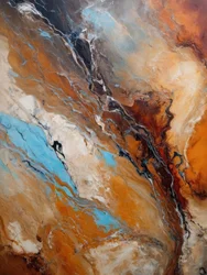 Turquoise River Abstract
