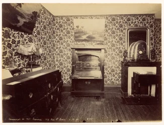 Murder of Madame Leprince ... View of the bedroom