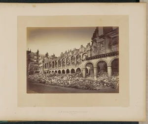 The Burned Ministry of Finance. Exterior View.