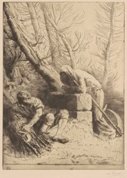 Death and the Woodcutter, 4th plate