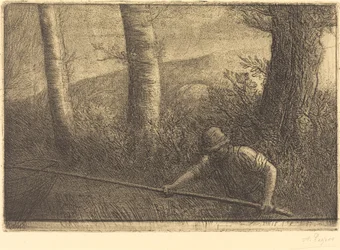 Fisherman with a Hoop-net