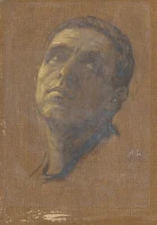 Head of a Man with Upturned Eyes