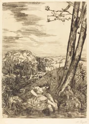 Peasant Washing Her Feet, 1860