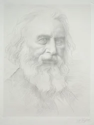 Portrait of Henry Wadsworth Longfellow (detail)
