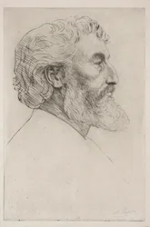 Portrait of Sir Frederick Leighton (First Plate)