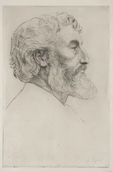 Portrait of Sir Frederick Leighton (First Plate)