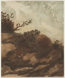 Sunset Over the Hill, last half 1800s