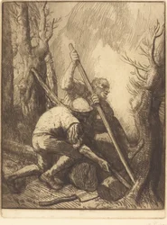 Woodcutters, 3rd plate