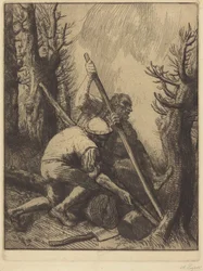 Woodcutters, 3rd plate