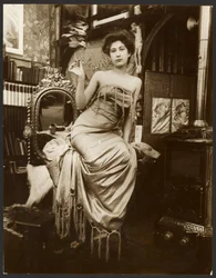 Female Model Holding a Branch of Laurel, Paris