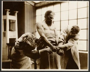 Three Models Posing for the 