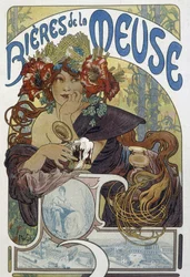 Les Beers de la Meuse - Advertising, Arts Déco