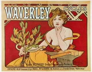 Poster advertising Waverley cycles