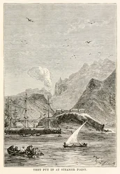 They put in at Steamer Point, from 