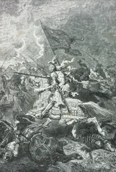 Charge of the French Knights at the Battle of Fornoue