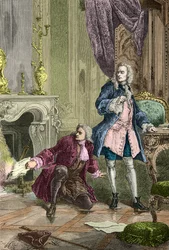Charles Jean Francois Henault Saves the Manuscript of La Henriade