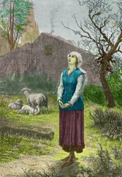 Joan of Arc Hears the Voices Asking Her to Liberate France at Domremy