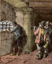 Man in the Iron Mask - Representation of the Mask of Iron Imprisoned on the Island of Sainte Marguerite
