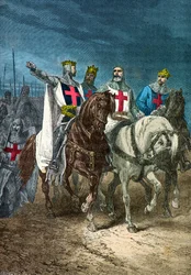 Portraits of Godfrey of Bouillon, Bohemond of Taranto, Raymond IV of Toulouse and Tancred of Hauteville