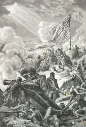The Battle of Bunker Hill in Boston